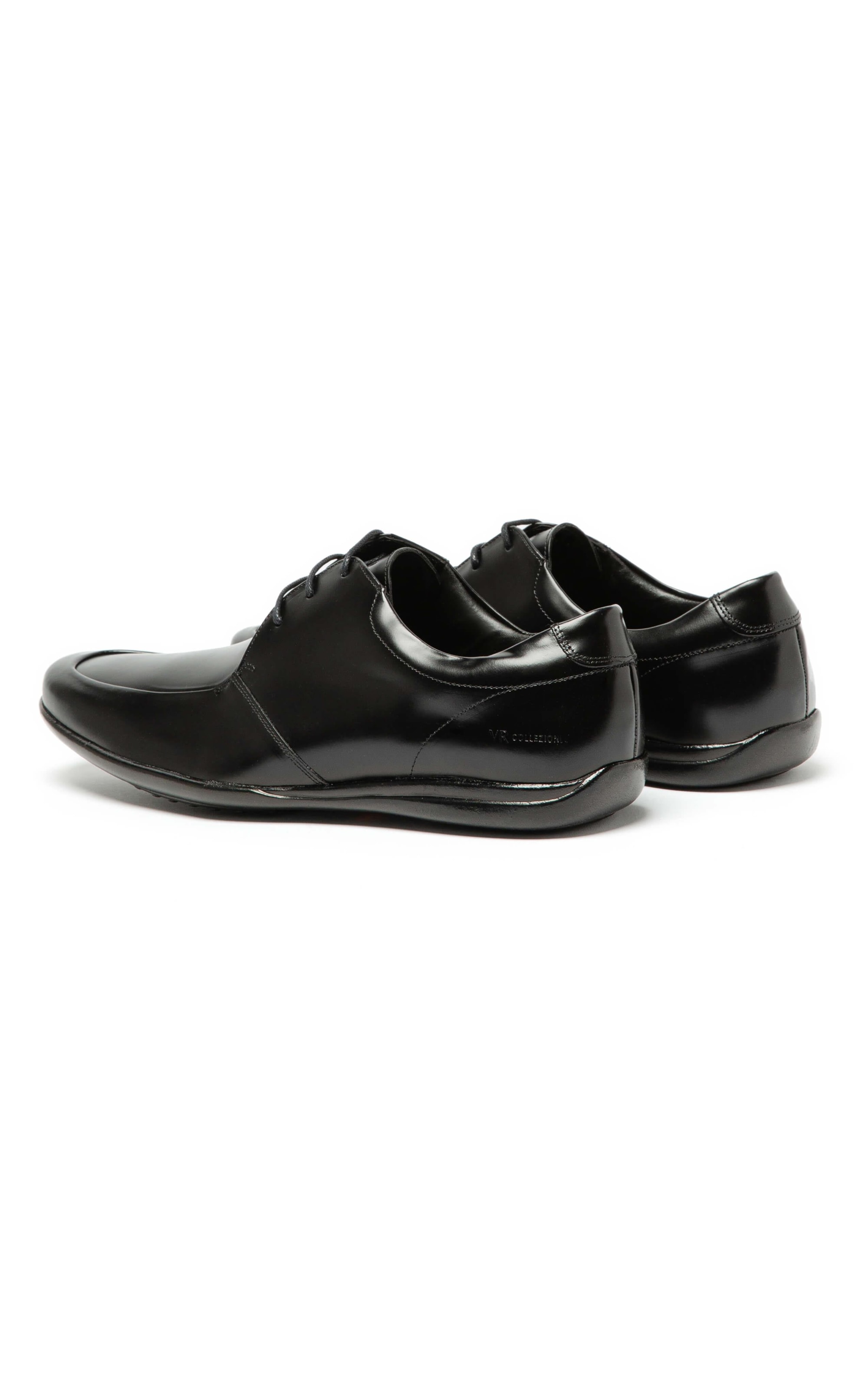 Sapato Couro Sola em Gel Preto
