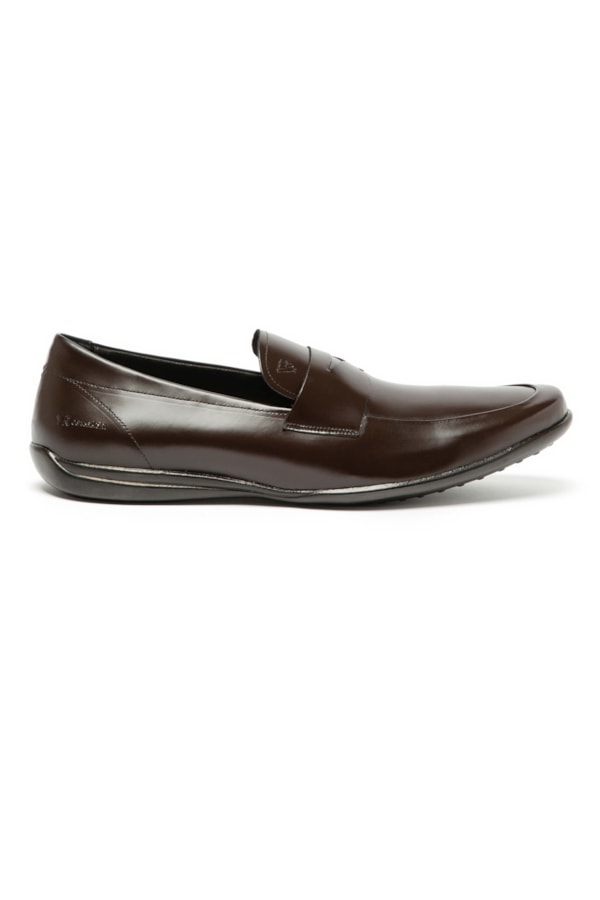 Sapato Mocassim Couro Sola em Gel Cafe