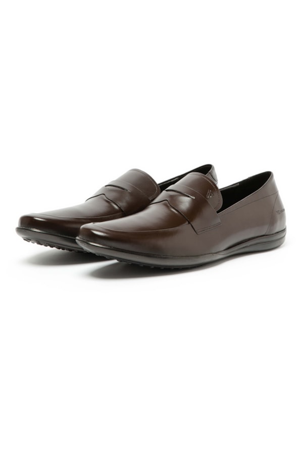 Sapato Mocassim Couro Sola em Gel Cafe