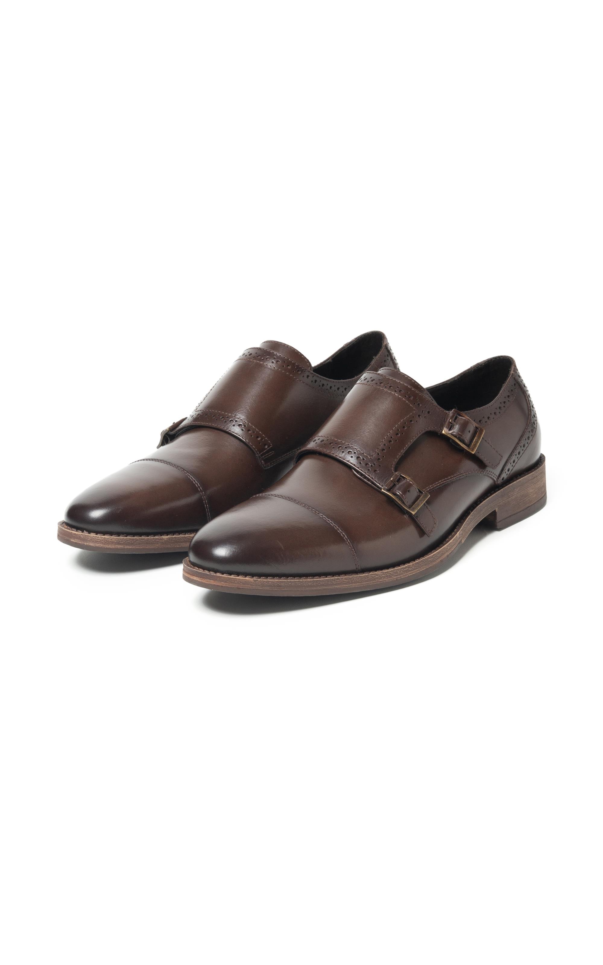 Sapato Monk Strap Dark Brown