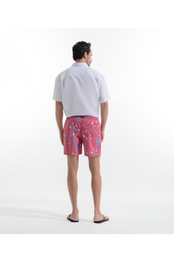 Short Praia Amni Peletizado Est Gaivota Pink