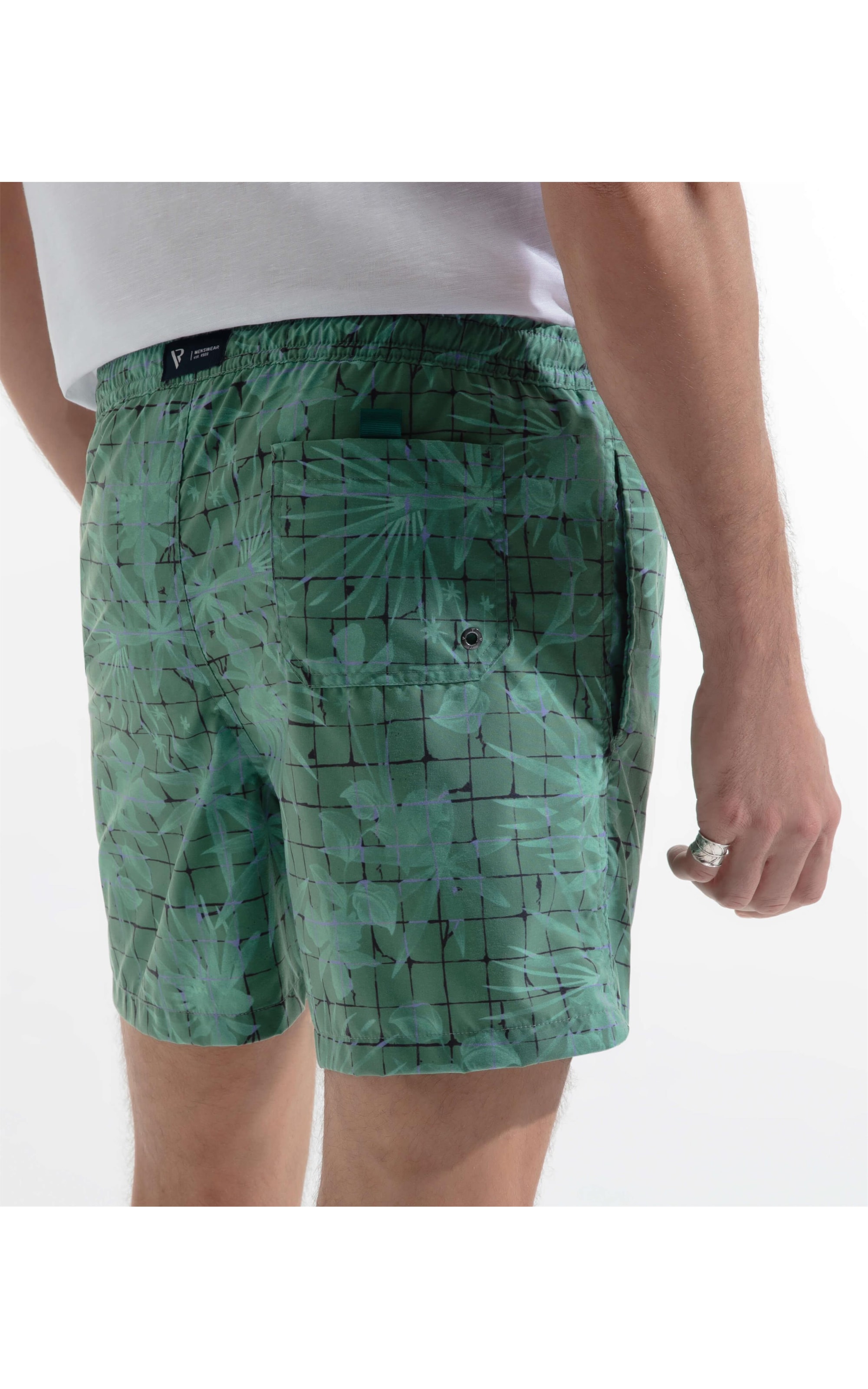 Short Praia Amni Tiles Verde Claro