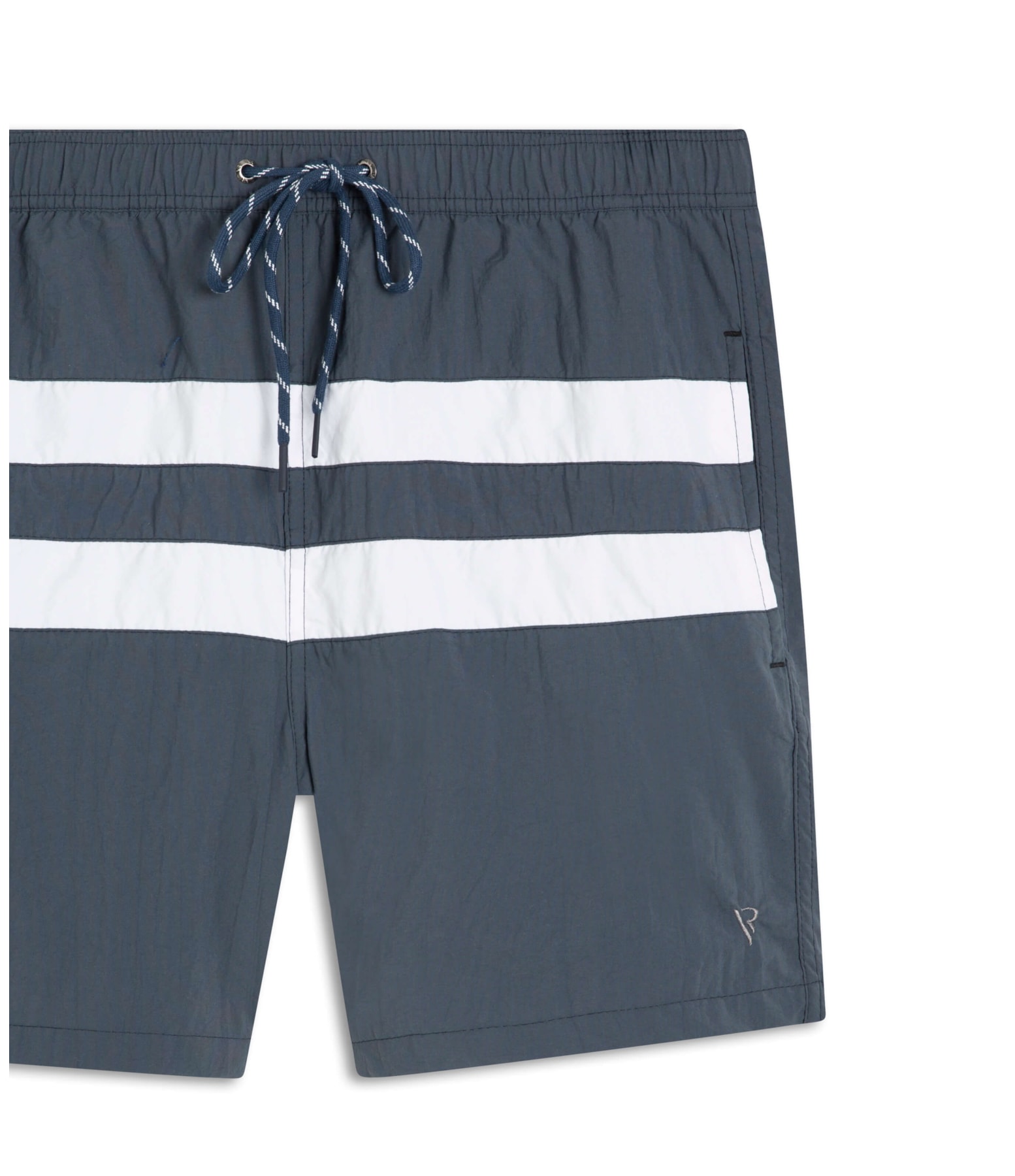 Shorts Praia Náutico Cinza Claro