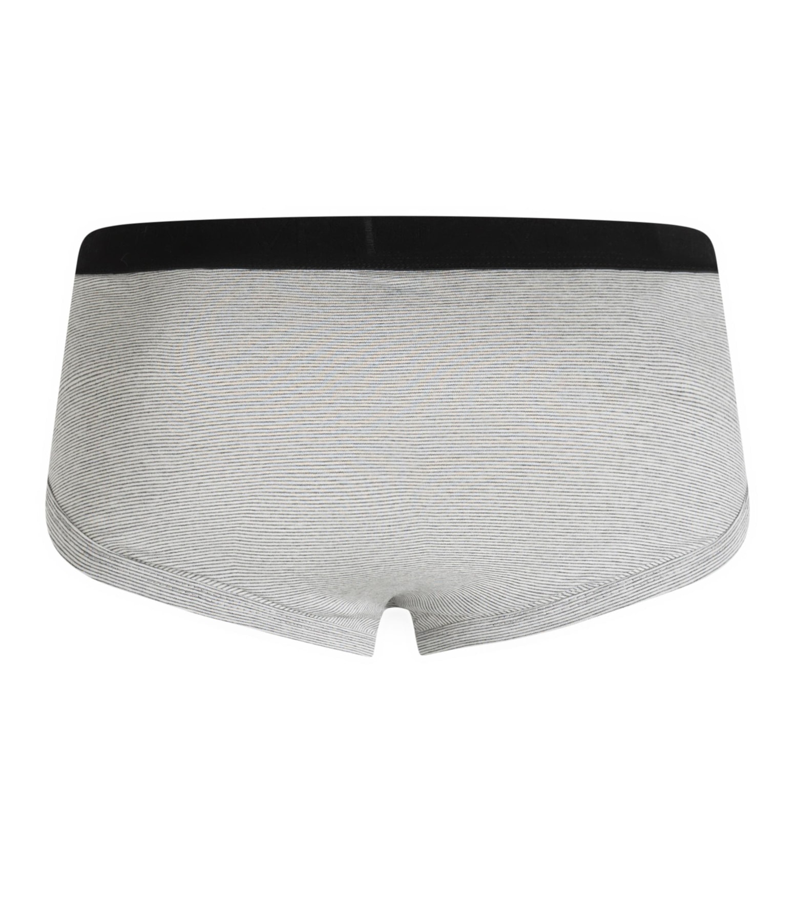 Slip Mescla Listra Com Abertura Cinza Mescla