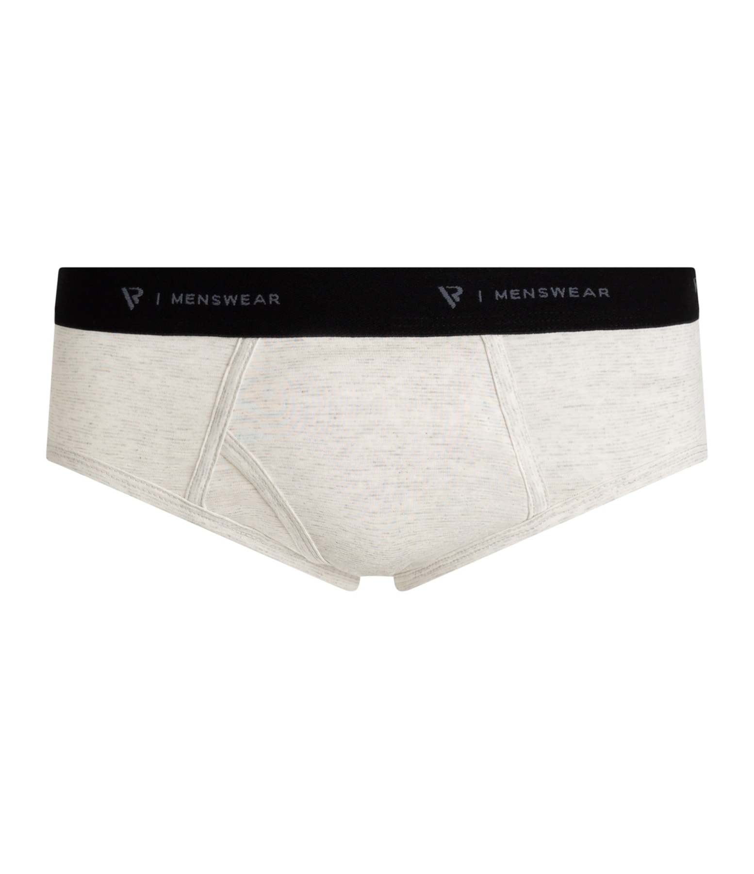 Slip Mescla Melange Com Abertura Cinza Mescla