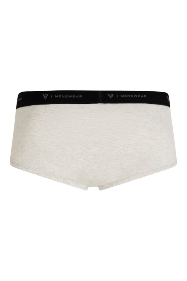 Slip Mescla Melange Com Abertura Cinza Mescla