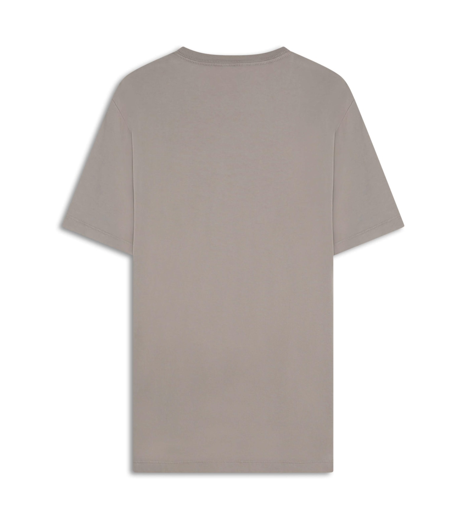 T-Shirt Básica Decote Redondo Areia