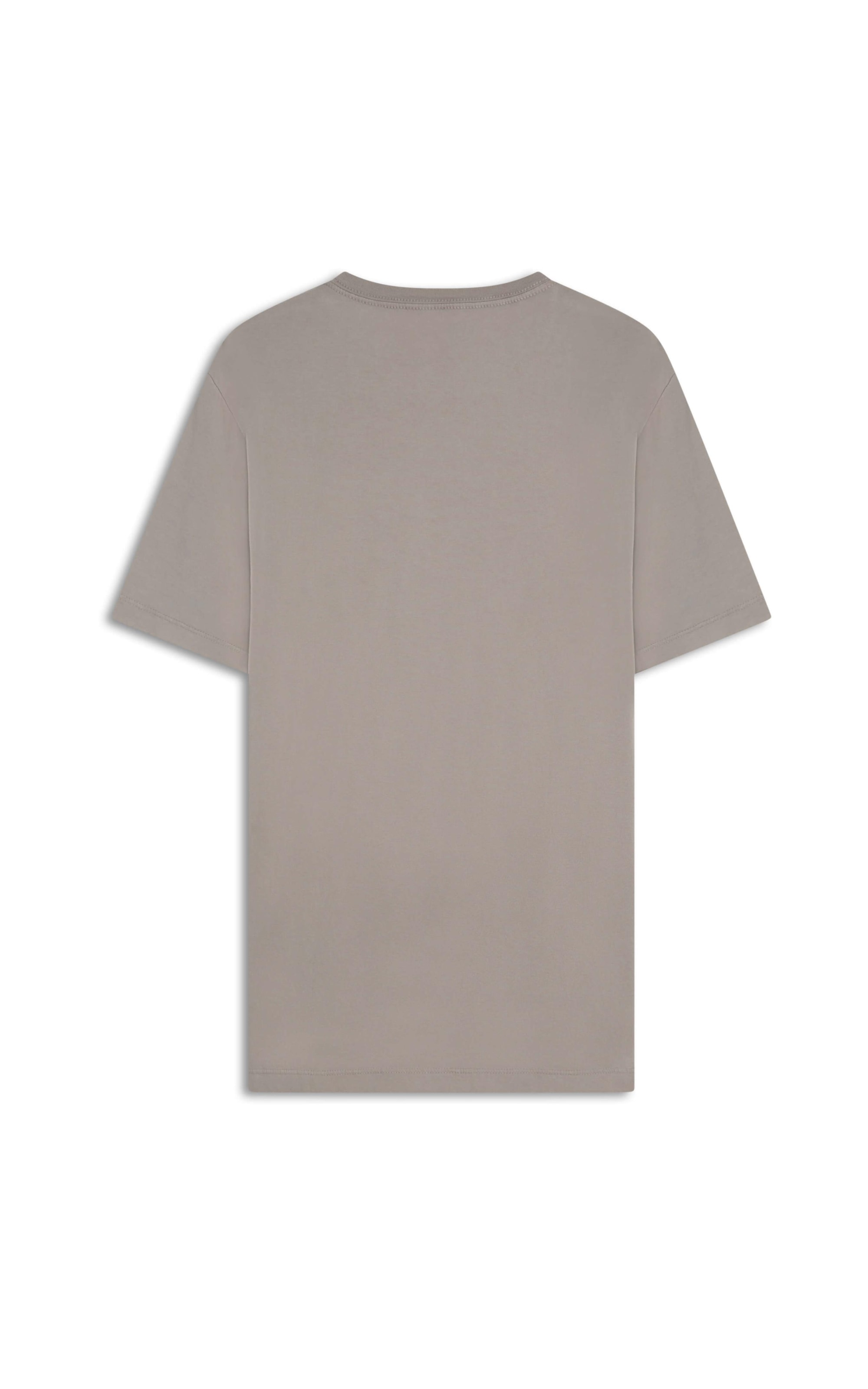 T-Shirt Básica Decote Redondo Areia