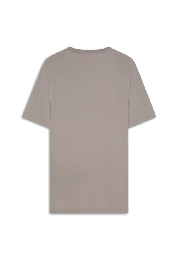 T-Shirt Básica Decote Redondo Areia