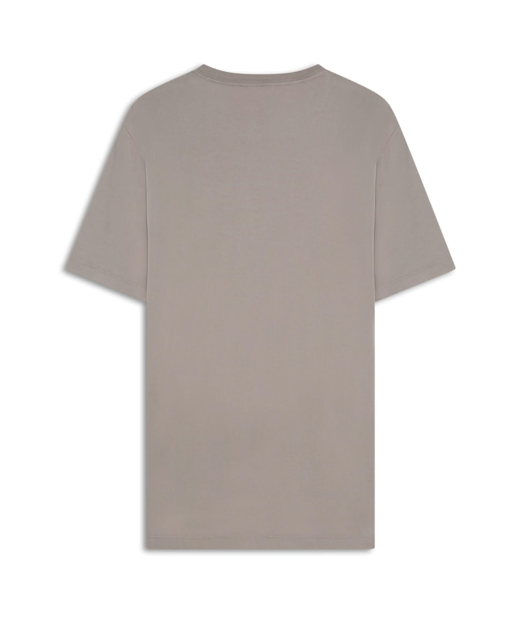 T-Shirt Básica Decote Redondo Areia