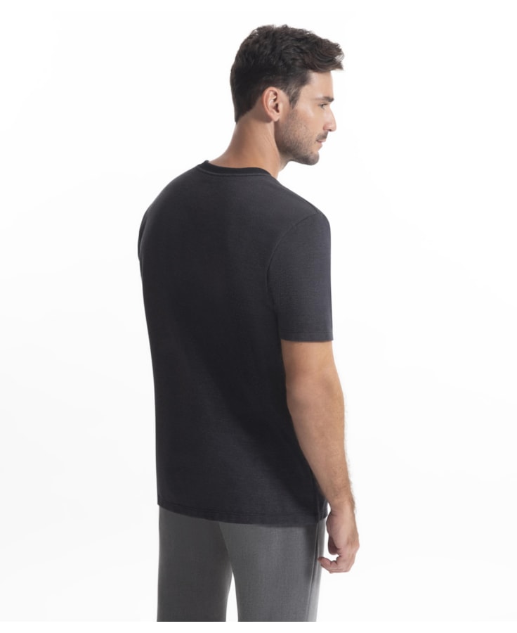 T-Shirt Bricks Modal Preto