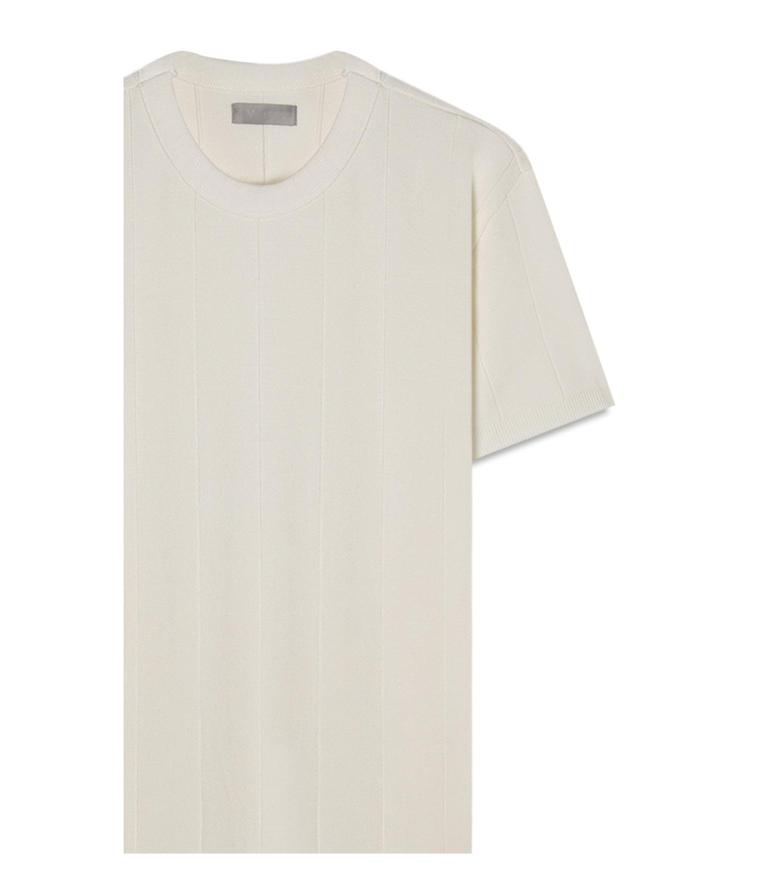 T-Shirt Canelado Viscose Off White