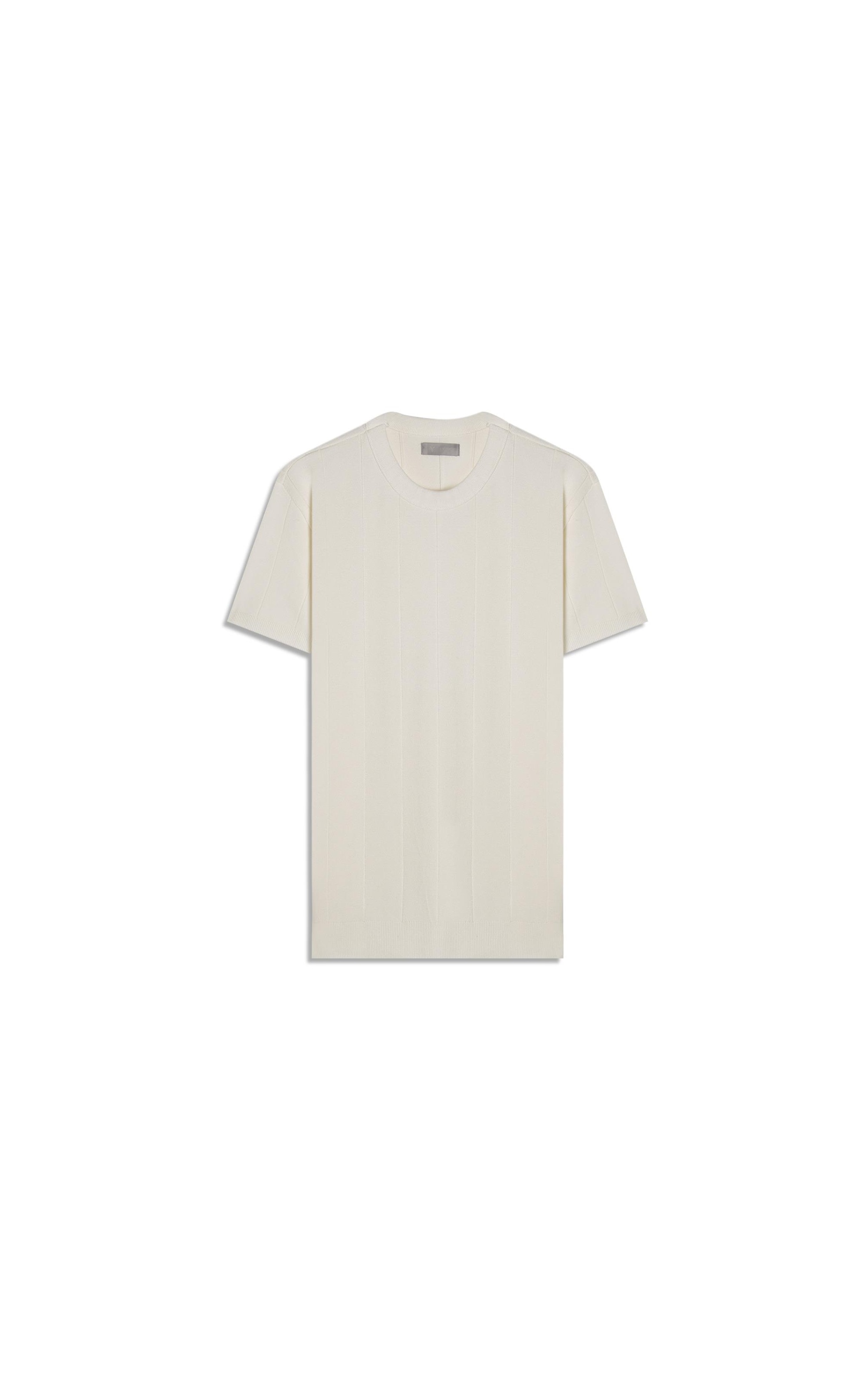 T-Shirt Canelado Viscose Off White