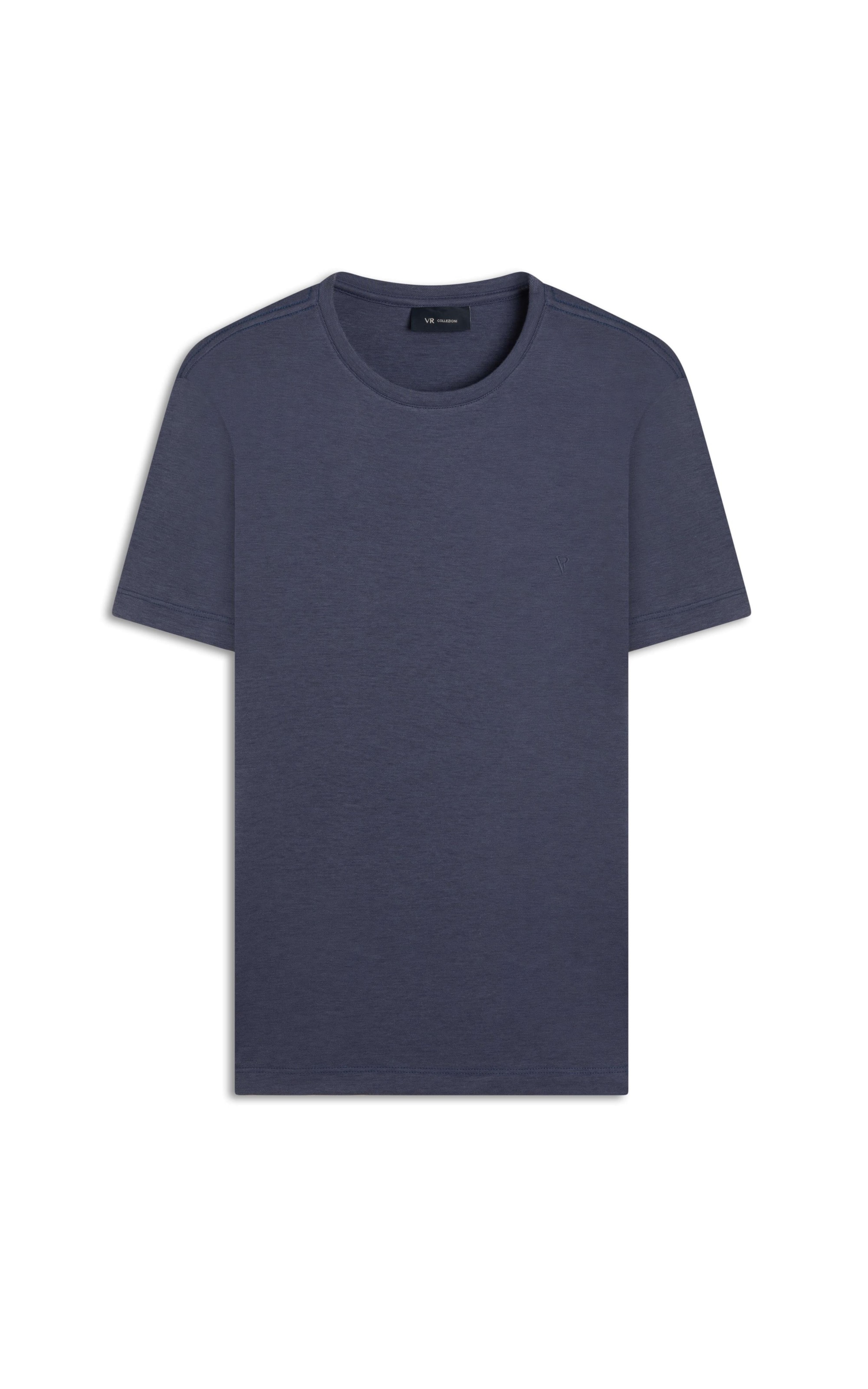 T-Shirt Interlock Pima Azul Escuro