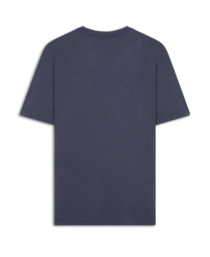 T-Shirt Interlock Pima Azul Escuro