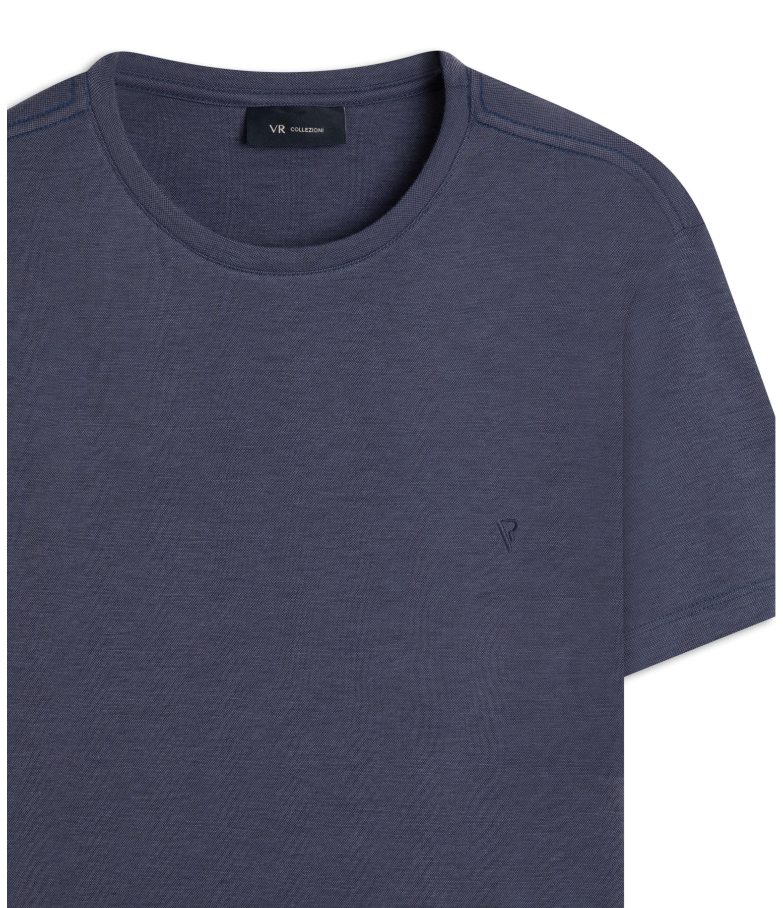 T-Shirt Interlock Pima Azul Escuro