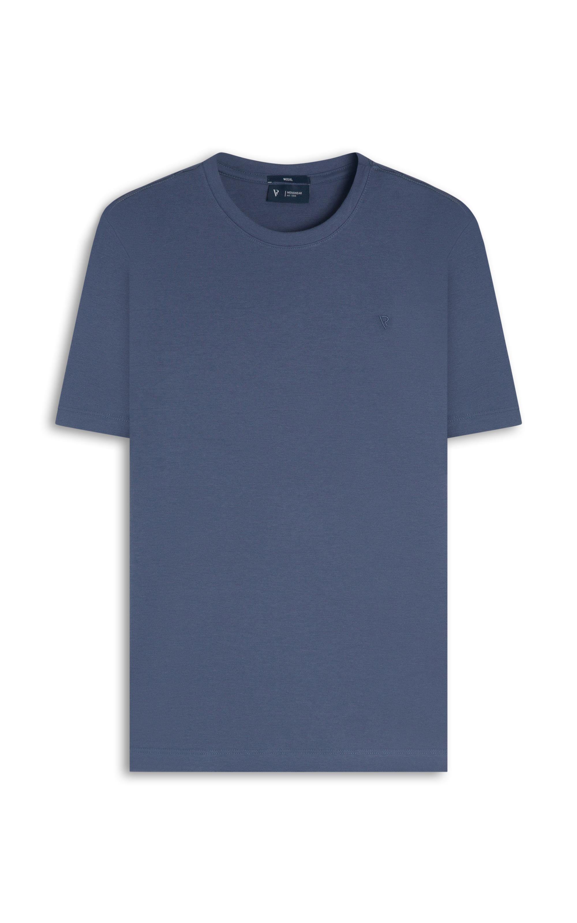 T-Shirt Interlock Pima Marinho