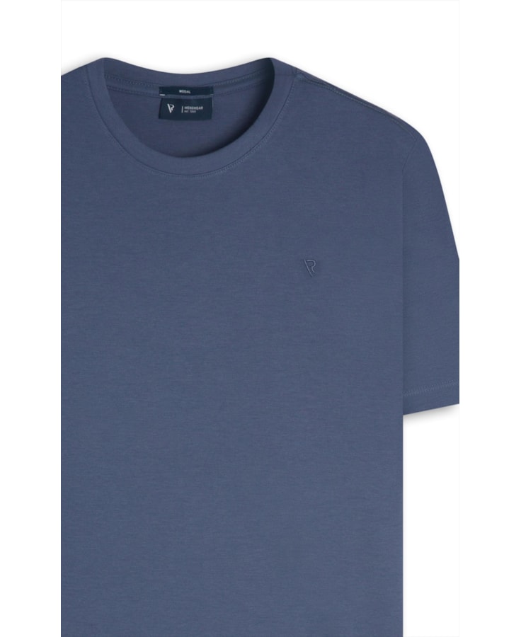T-Shirt Interlock Pima Azul Marinho