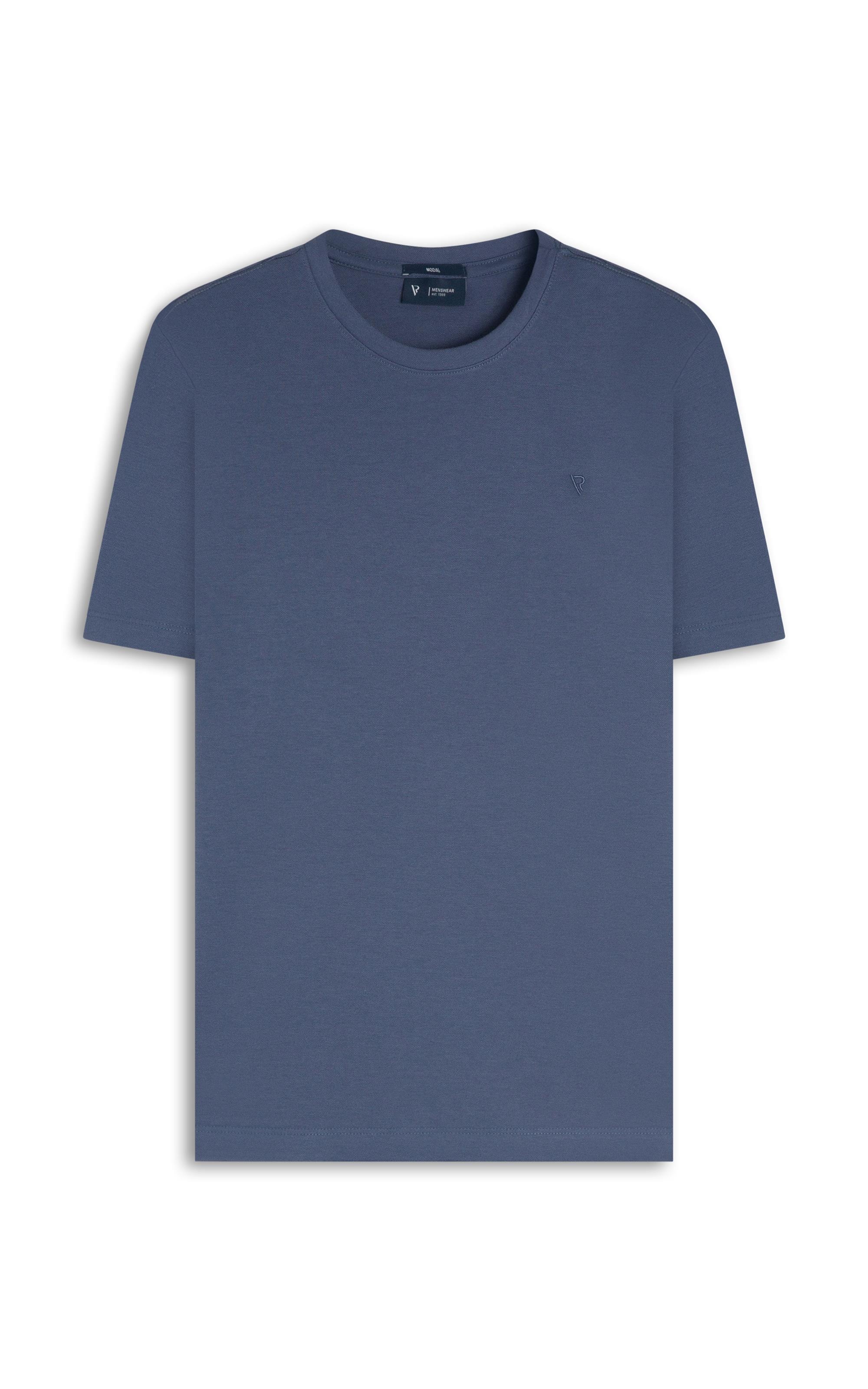 T-Shirt Interlock Pima Marinho