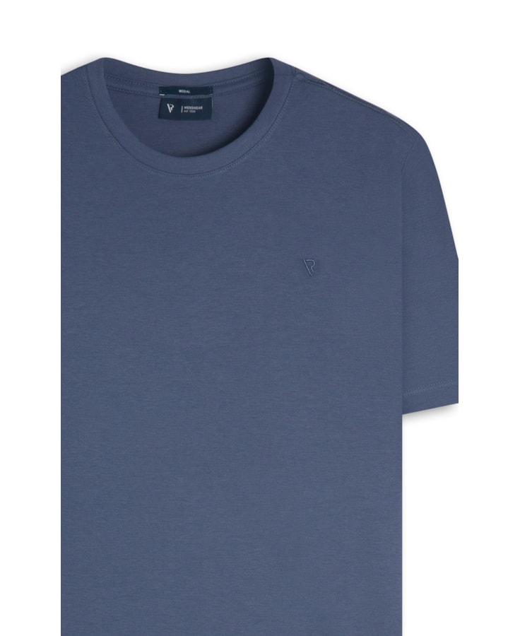 T-Shirt Interlock Pima Azul Marinho