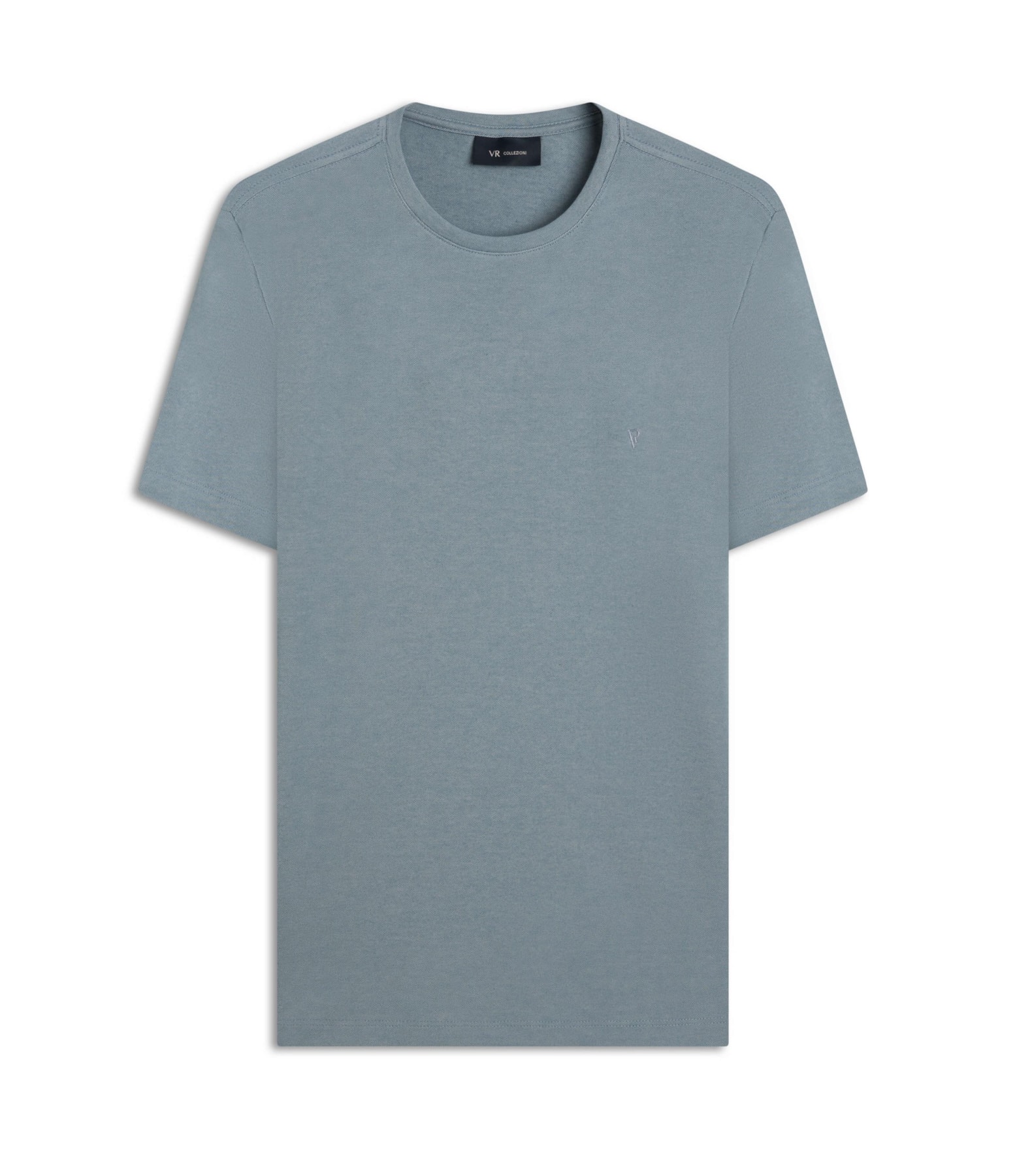 T-Shirt Interlock Pima Azul Seco