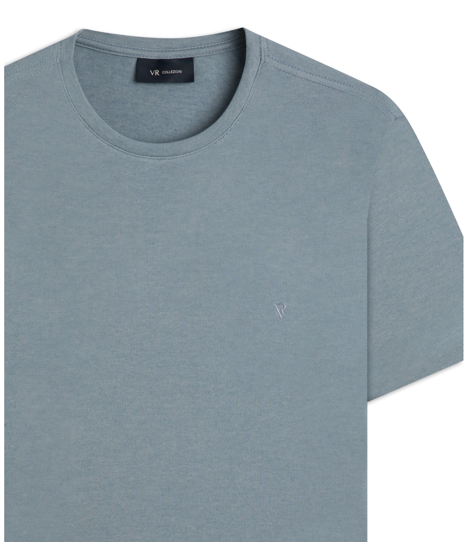 T-Shirt Interlock Pima Azul Seco