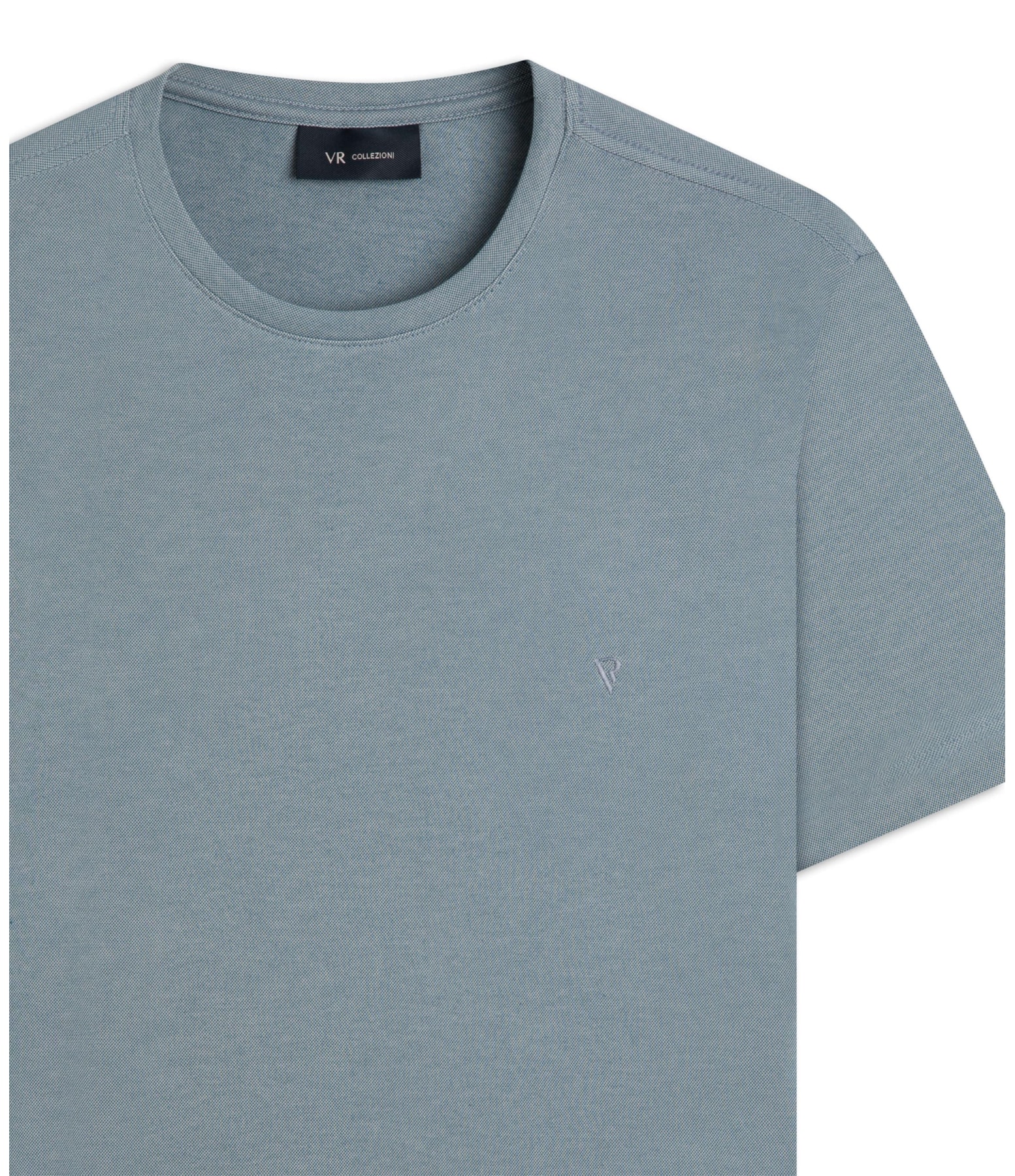 T-Shirt Interlock Pima Azul Seco