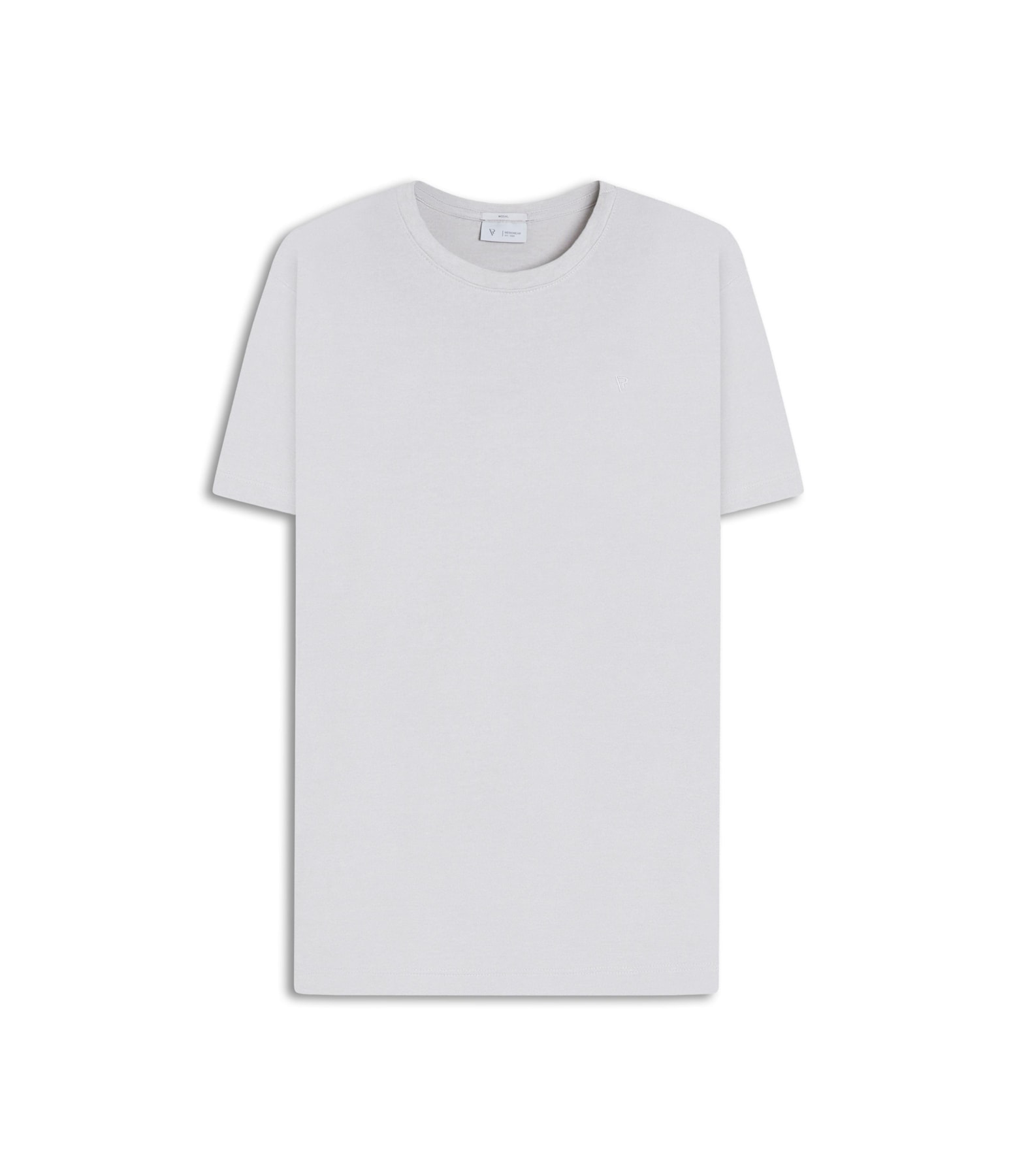 T-Shirt Interlock Pima Cinza Claro