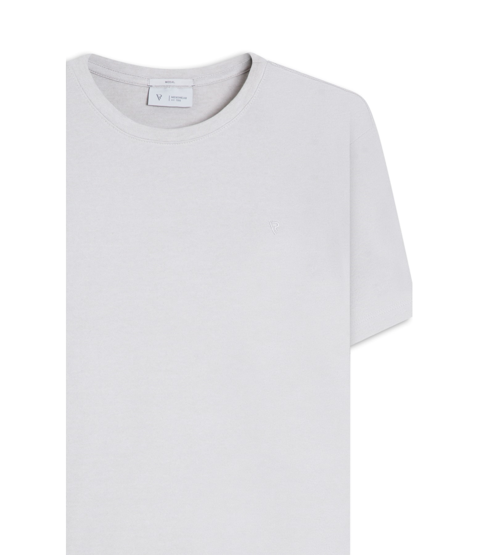 T-Shirt Interlock Pima Cinza Claro