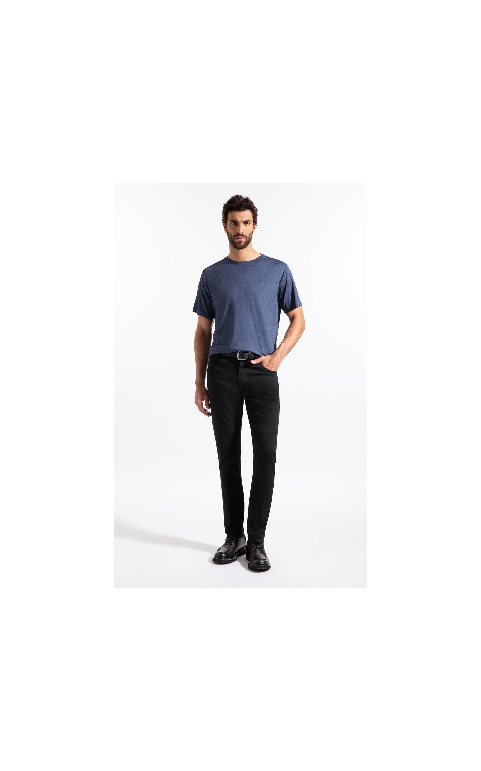 T-Shirt Interlock Pima Dark Blue                