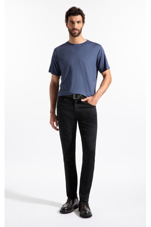 T-Shirt Interlock Pima Dark Blue                
