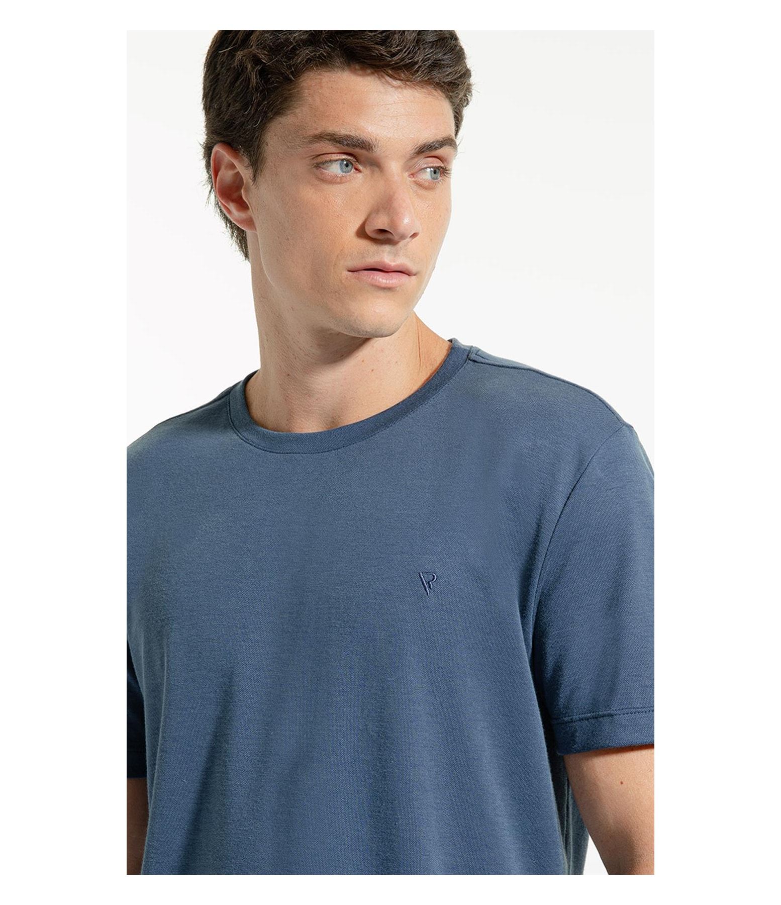 T-Shirt Interlock Pima Marinho