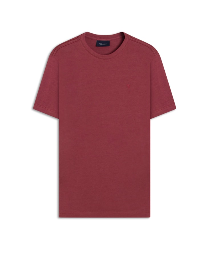 T-Shirt Interlock Pima Rosa Velho