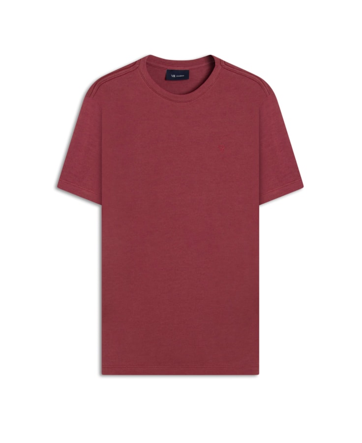 T-Shirt Interlock Pima Rosa Velho