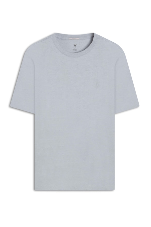 T-Shirt Linho Básica Azul Claro
