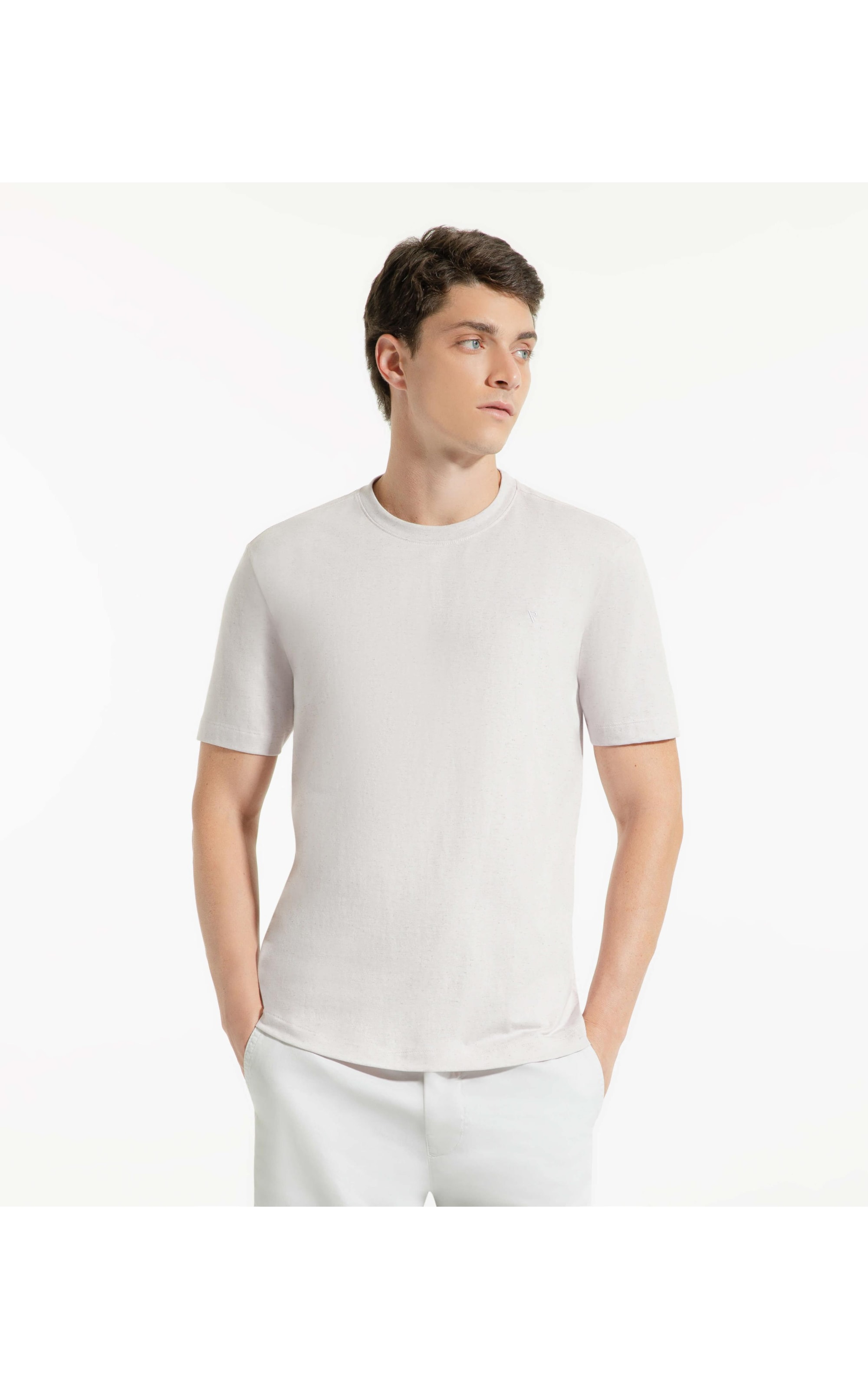 T-Shirt Linho Básica Lavanda