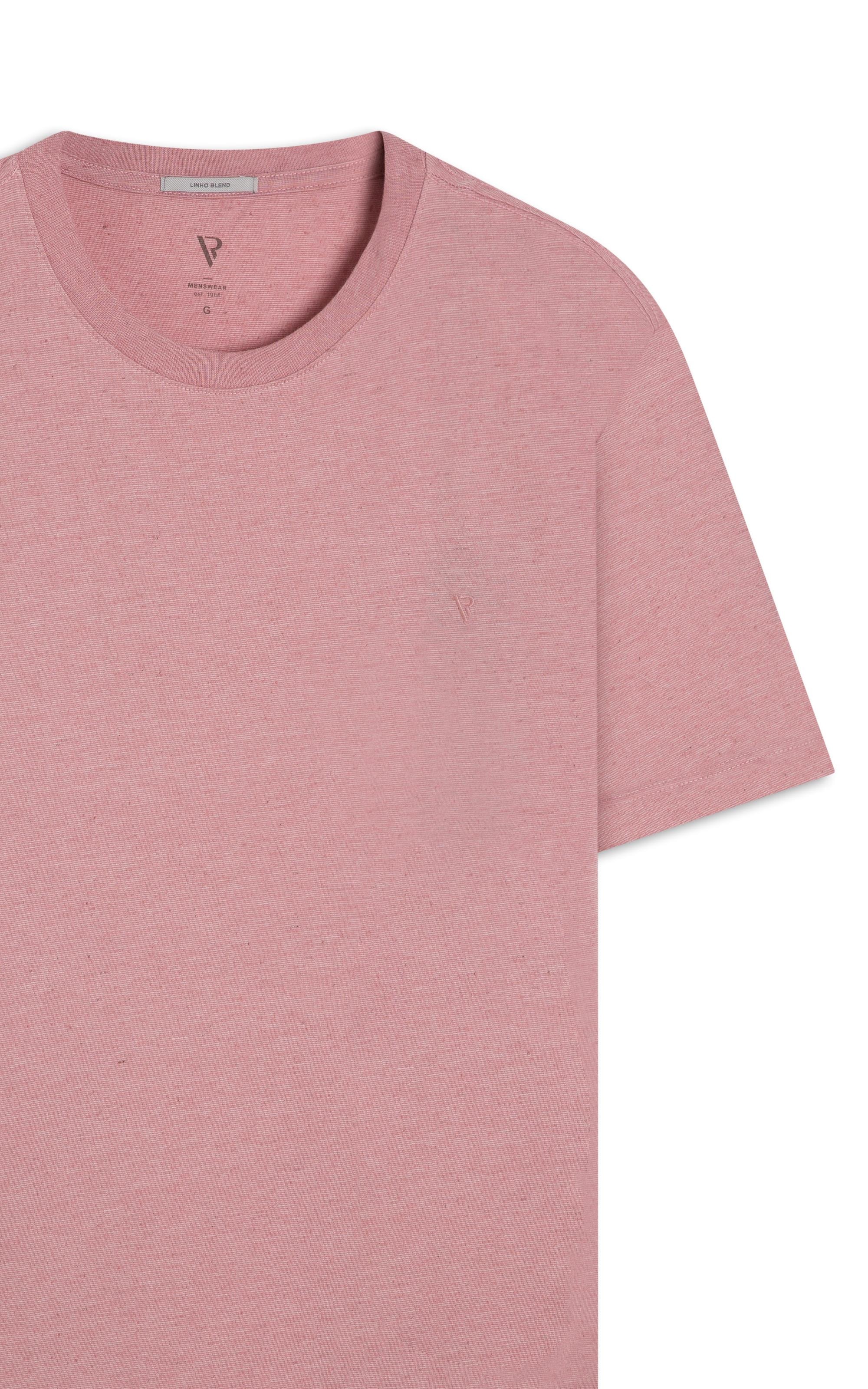 T-Shirt Linho Básica Rosa