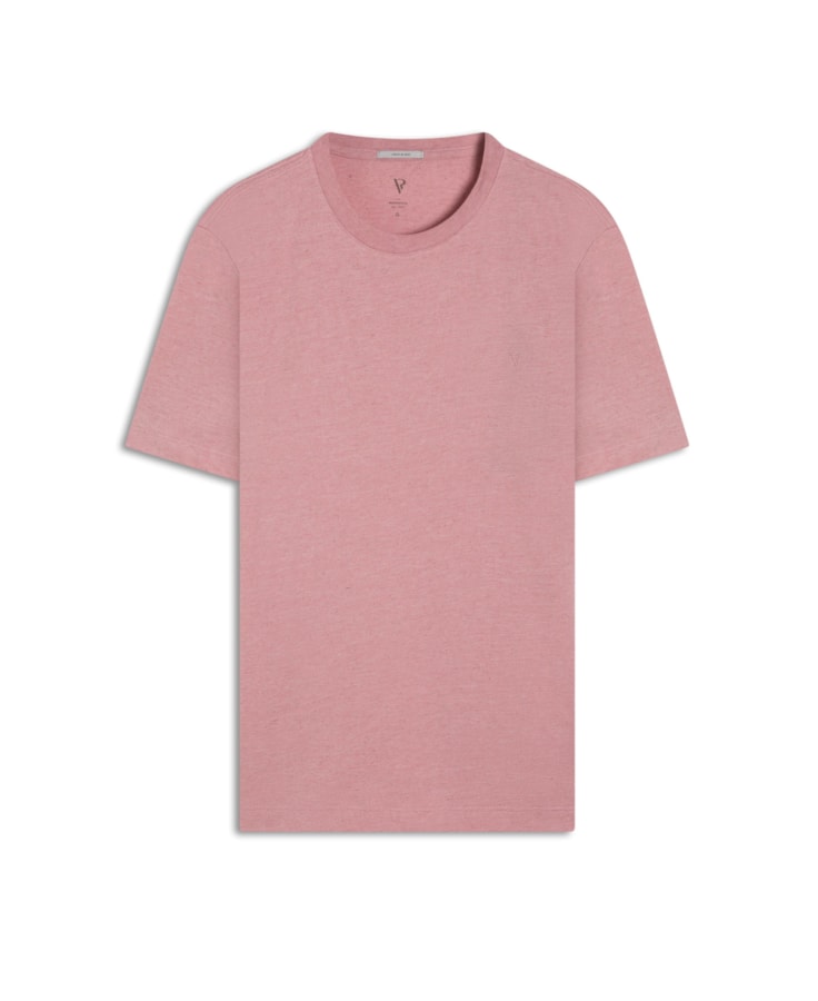 T-Shirt Linho Básica Rosa
