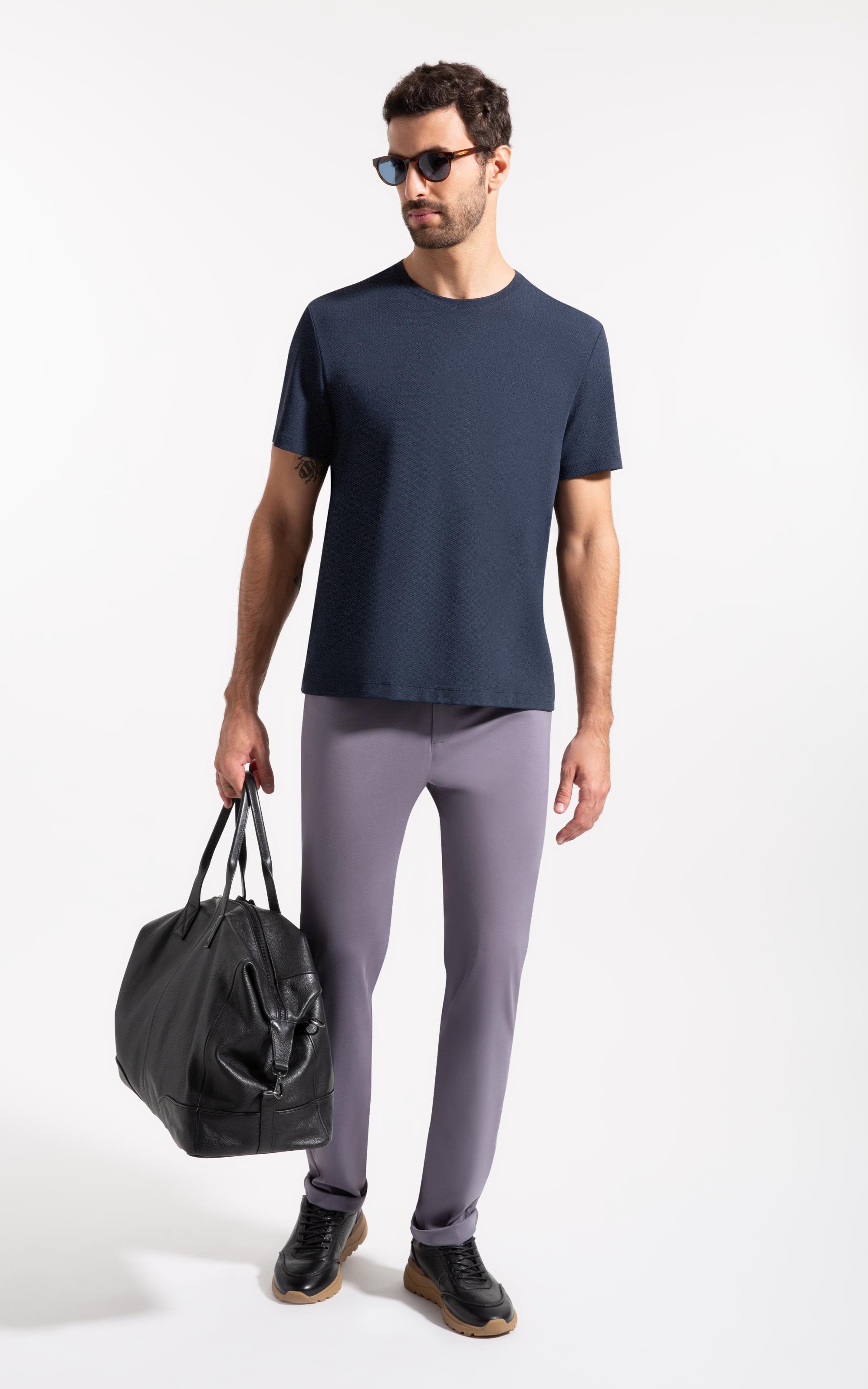 T-Shirt Malha Aston Dark Navy
