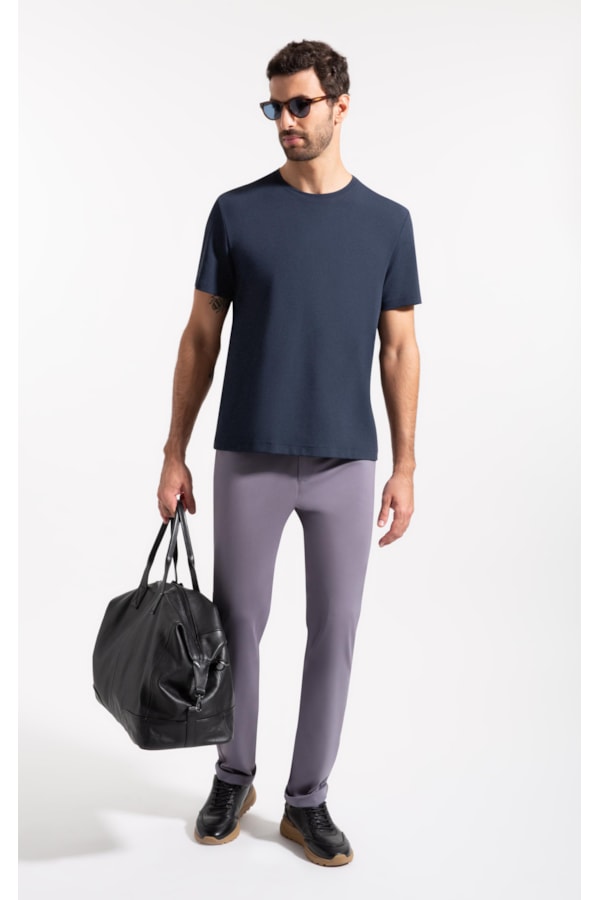 T-Shirt Malha Aston Dark Navy