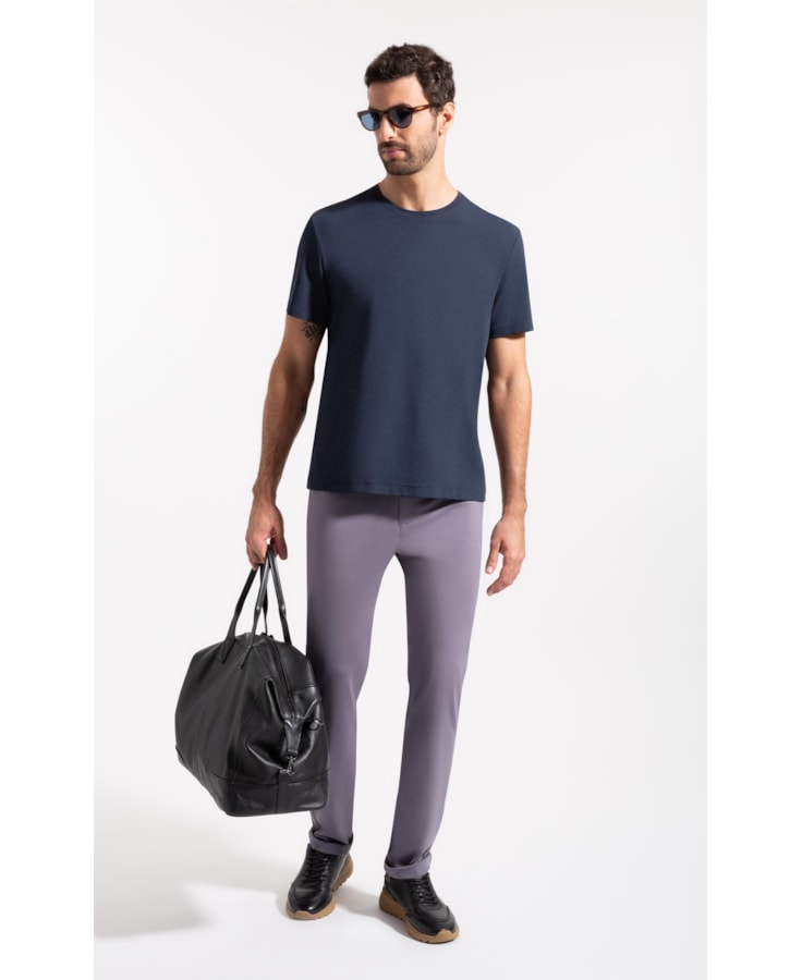 T-Shirt Malha Aston Dark Navy