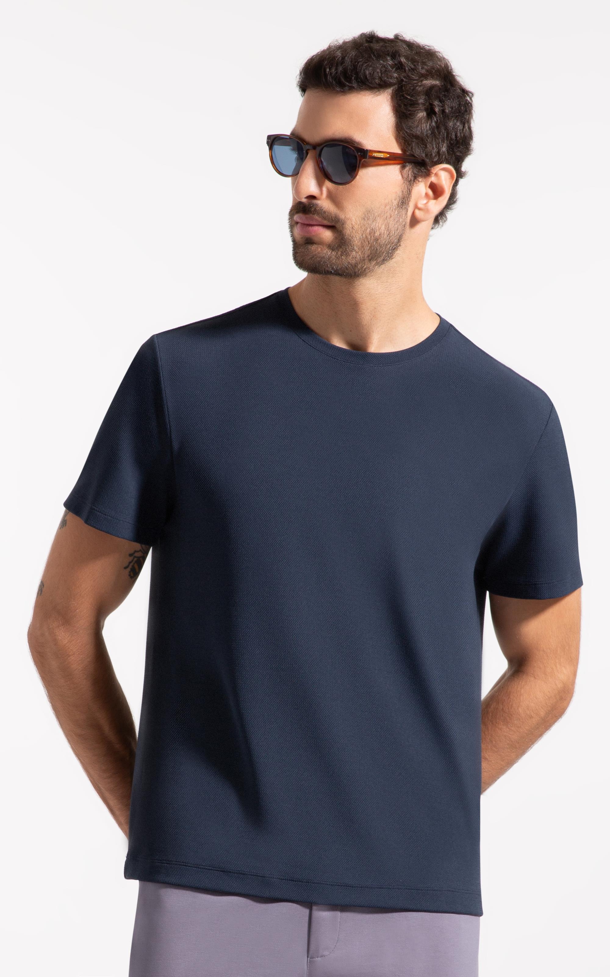 T-Shirt Malha Aston Dark Navy