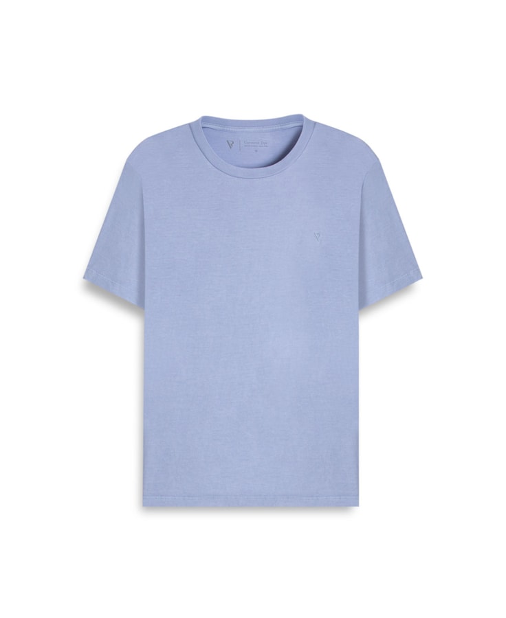 T-Shirt Malha Básica Azul Pervante