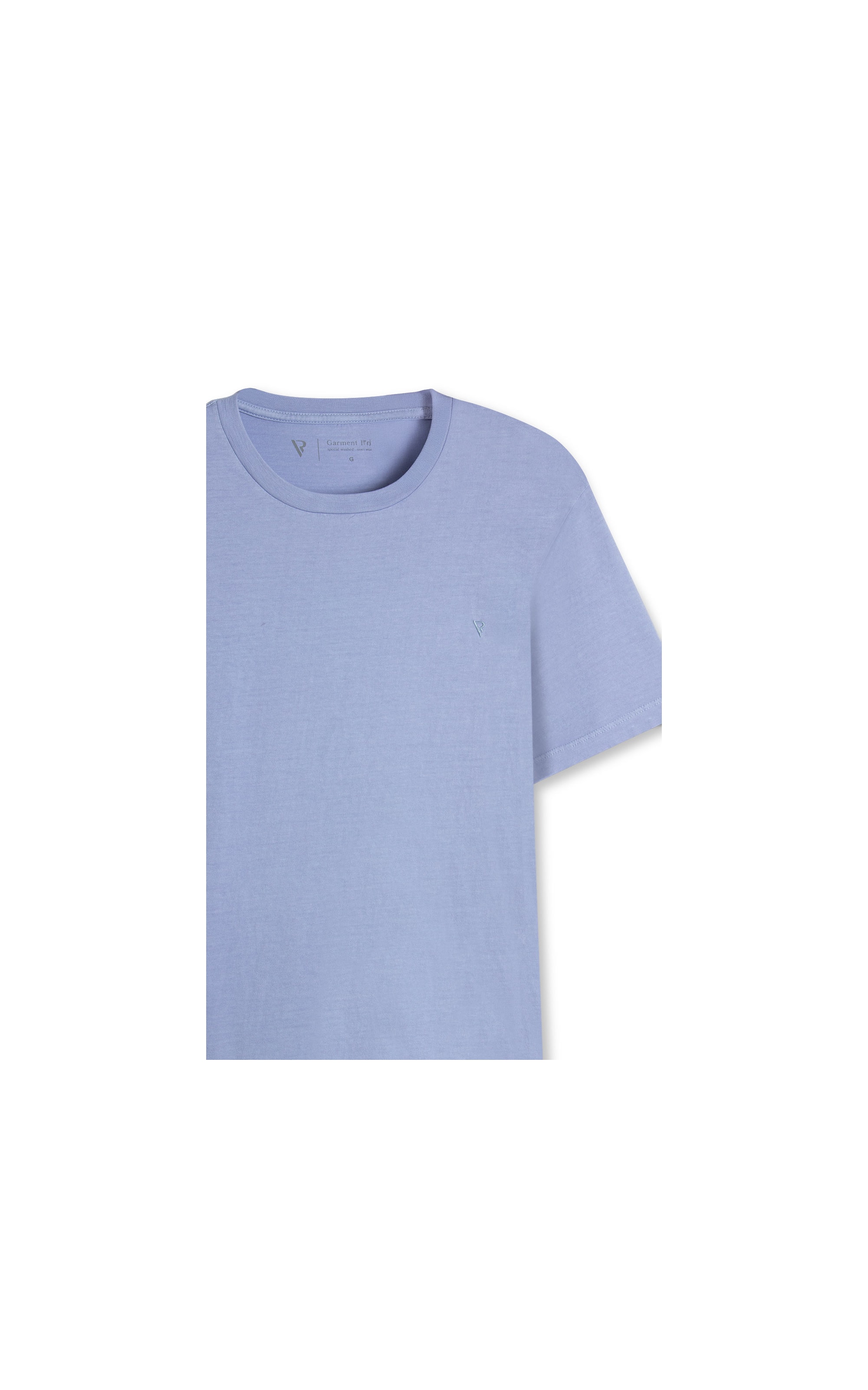 T-Shirt Malha Básica Azul Pervante