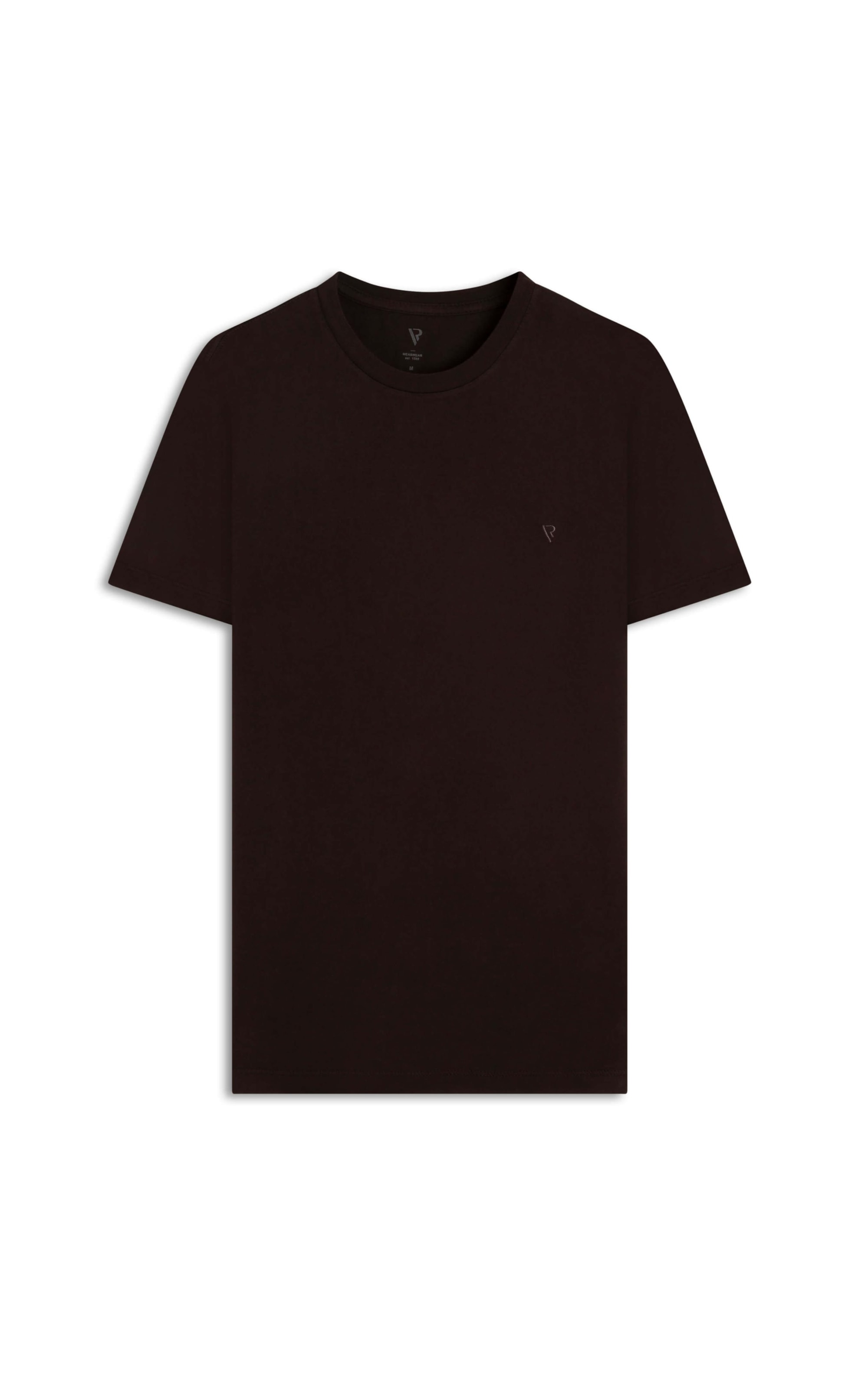 T-Shirt Malha Básica Dark Brown