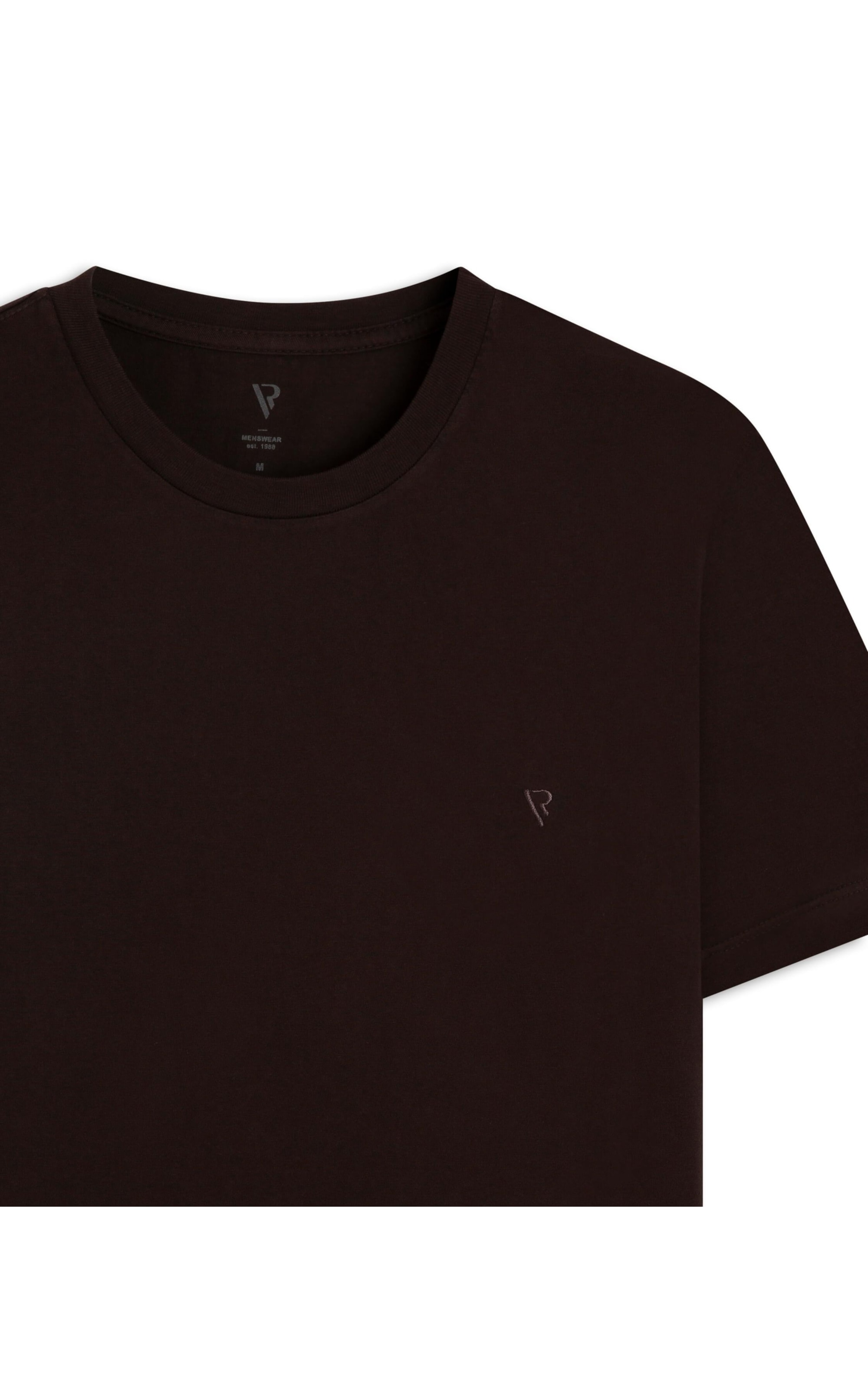 T-Shirt Malha Básica Dark Brown