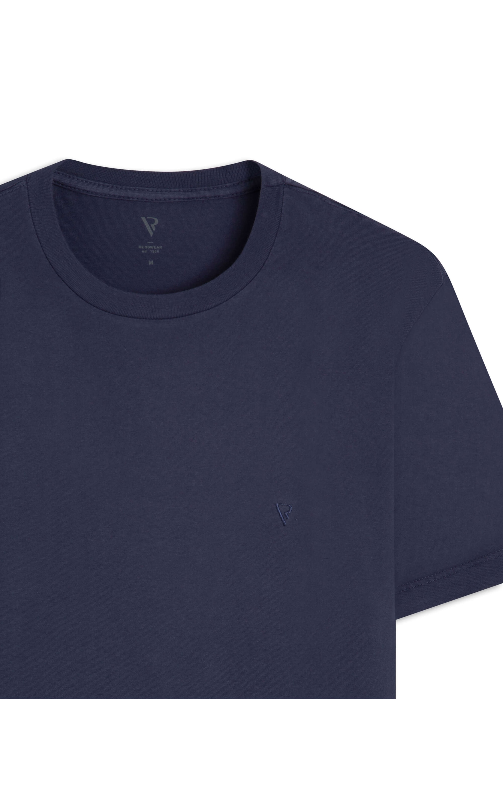 T-Shirt Malha Básica Dark Navy