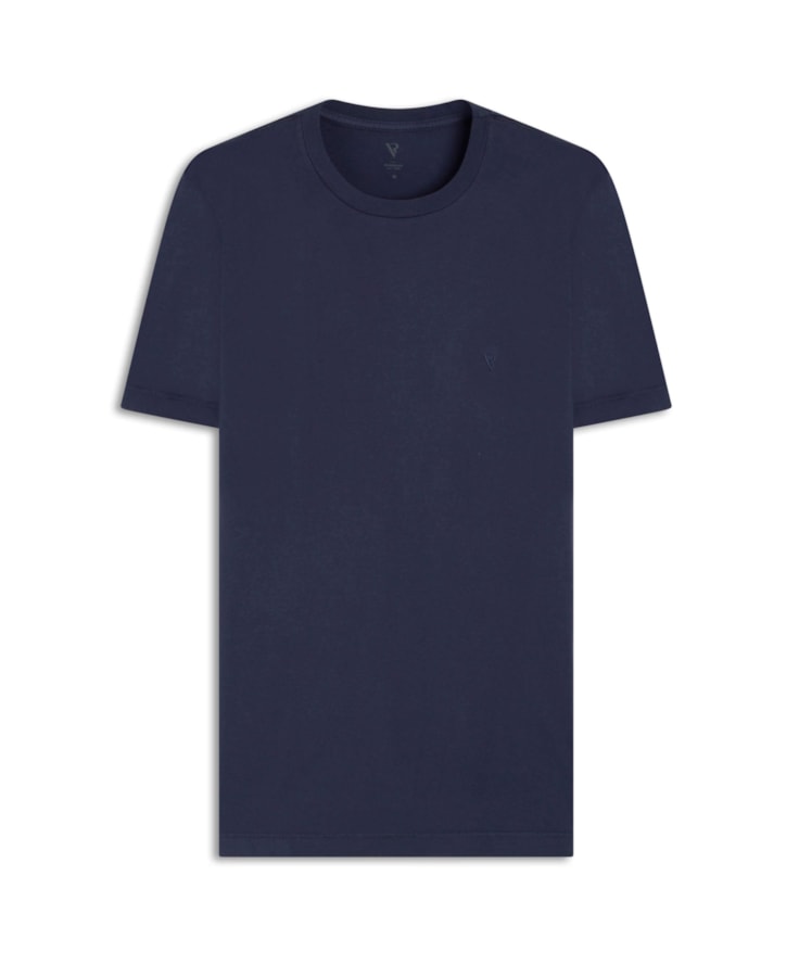 T-Shirt Malha Básica Dark Navy