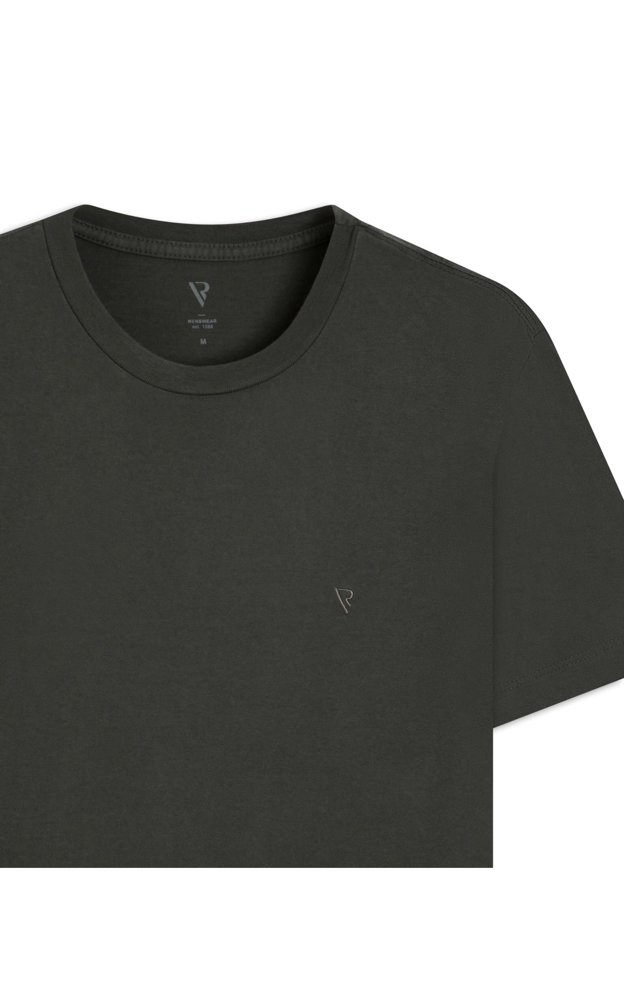 T-Shirt Malha Básica Musgo