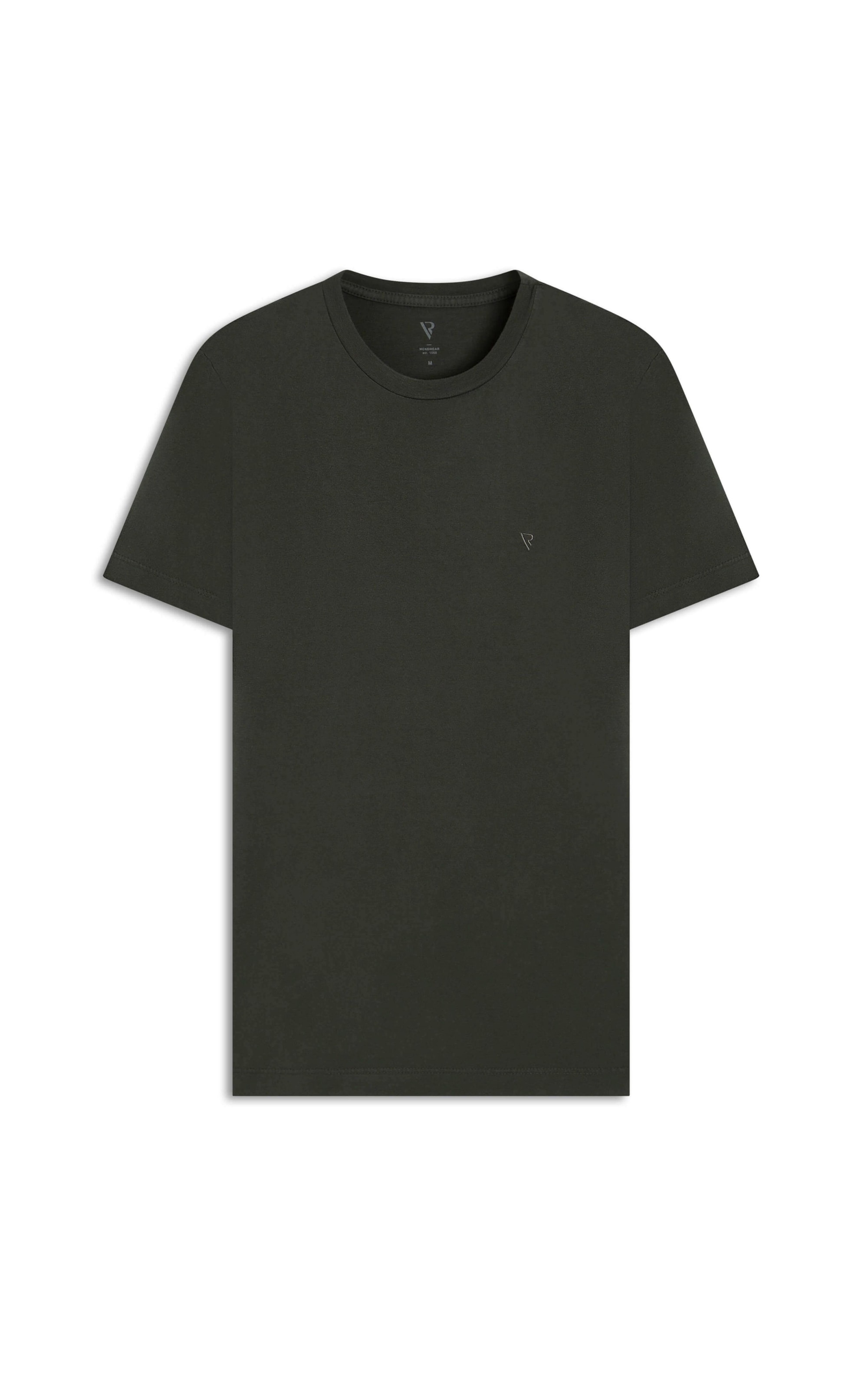 T-Shirt Malha Básica Musgo